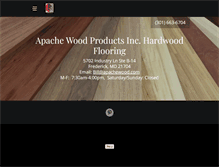 Tablet Screenshot of apachewood.com